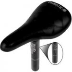 Gusset Integral Naked Saddle and Seatpost Combo Black
