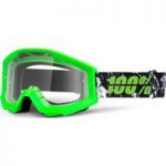 100 Percent Strata Clear Goggles Crafty Lime