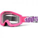 100 Percent Strata Clear Goggles Bubblegum