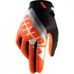 100 Percent Ridefit Gloves Slant Orange