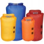 Exped Ultralite Fold Drybags 4 Pack Orange/Yellow/Red/Blue