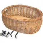 Basil Pluto Wicker Front Dog Basket