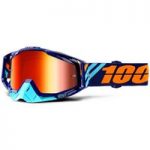 100 Percent Racecraft Calculus Navy Goggles Red Lens