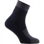 SealSkinz Road Ankle Socks with Hydrostop Black/Grey