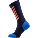 SealSkinz MTB Mid Hydrostop Socks Black/Blue/Orange