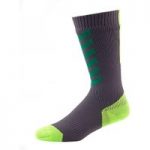Sealskinz MTB Thin Mid Socks with Hydrostop Anthracite/Leaf/Lime