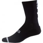 Fox Logo 8 inch Trail Socks Black