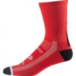 Fox Logo 8 inch Trail Socks Red