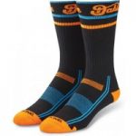 Dakine Step Up Socks Black/Blue/Orange