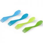 Light My Fire Spork 4 Pack Green/Lime/ Blue/Cyan