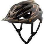 Troy Lee Designs A2 Mips Helmet Pinstripe Black/Gold