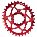 Absolute Black Sram GXP Direct Mount Oval Chainring Red