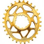 Absolute Black Sram GXP Direct Mount Oval Chainring Gold
