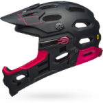 Bell Super 3r Mips Full Face MTB Helmet Gloss Black/Cherry