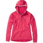 Madison Zena Womens LS Hooded Jersey Rose Red