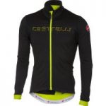 Castelli Fondo Full-Zip LS Jersey Black/Flourscent Yellow