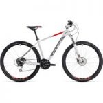 Cube Aim Race Hardtail Mountain Bike 2018 White/Red