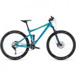 Cube Stereo 120 Race Mountain Bike 2018 Blue/Green