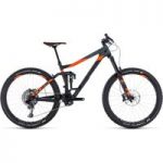 Cube Stereo 160 C:62 TM 27.5 Mountain Bike 2018 Carbon/Orange