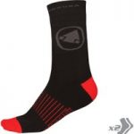 Endura Thermolite II Socks x2 Pack Black