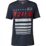 Fox Red White and True SS Tech Tee Blue