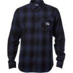 Fox Voyd Flannel LS Shirt Black/Blue