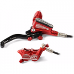 Hope Tech 3 E4 Disc Brake No Rotor Red R/H Rear