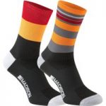 Madison Sportive Long Socks Twin Pack Red/Orange