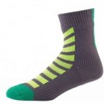 SealSkinz MTB Thin Ankle Socks with Hydrostop Grey/Lime