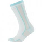 SealSkinz Thin Mid Length Womens Socks White/Aqua