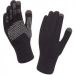 SealSkinz Ultra Grip Touchscreen Gloves Black/Silver