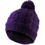 SealSkinz Waterproof Cable Knit Bobble Hat Purple