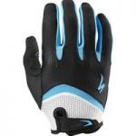 Specialized Body Geometry Gel Long Finger Wiretap Glove Cyan