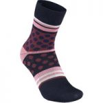 Specialized Polka Dot Womens Winter Socks Purple/Navy