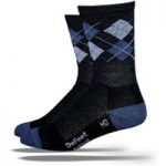 Defeet Wooleater 5inch Argyle Socks Grey/Blue